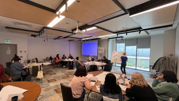 Community members during a training activity